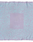 Personalisierte Babydecke Ocean aus Baumwolle mit Kaschmir in Flieder und Hellblau. By LILIMOON